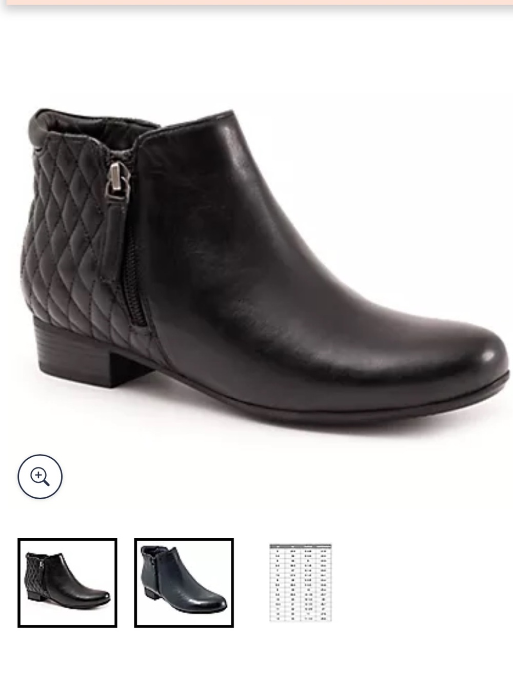 Black Women's Ankle Boots - Classic Zip-Back Design size 7.5 eruo size 38